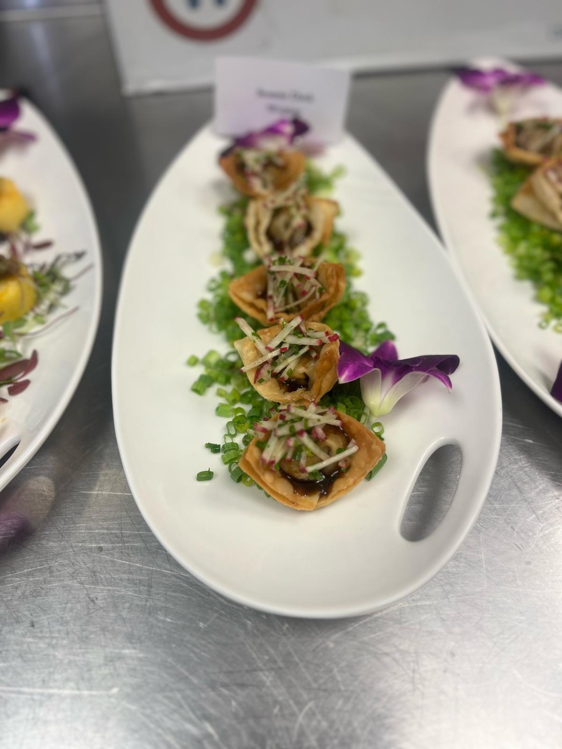 Elegant savory canapés