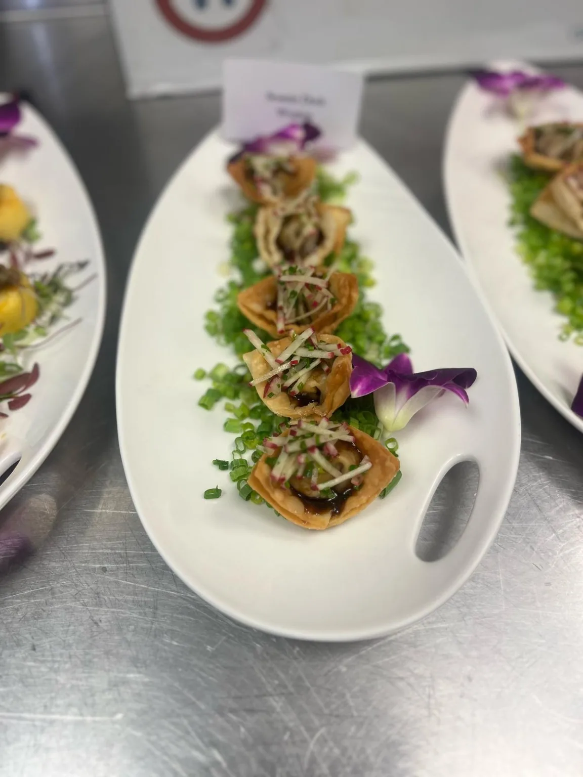 Elegant savory canapés
