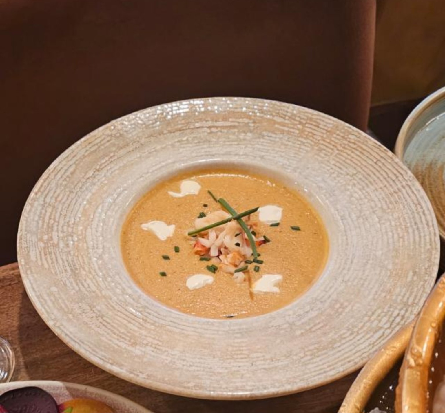 Elegant soup course